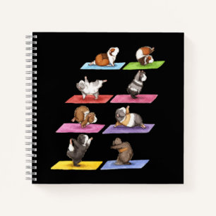 Funny Guinea Pig Yoga Notebook
