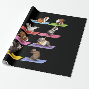 Funny Guinea Pig Yoga Wrapping Paper