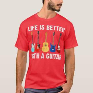 Funny Guitar Art Men Women Guitar Lovers Players G T-Shirt