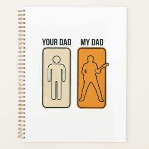 Funny Guitar Dad Vintage Engraving Shirt Design_1 Planner