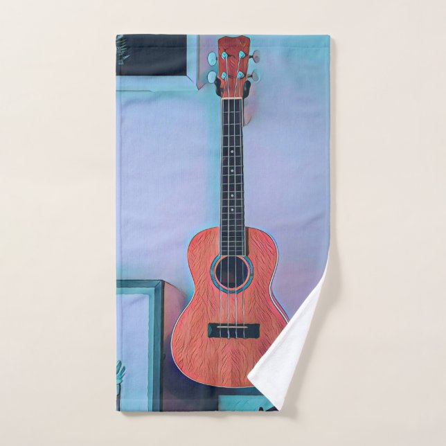 Funny guitar lover gift hand towel (Hand Towel)