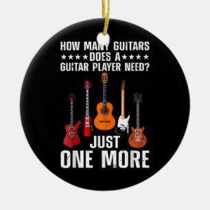 Funny Guitar Player Art For Men Women Guitarist Gu Ceramic Ornament