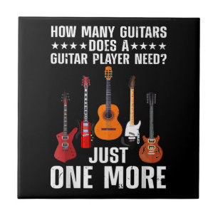 Funny Guitar Player Art For Men Women Guitarist Gu Ceramic Tile