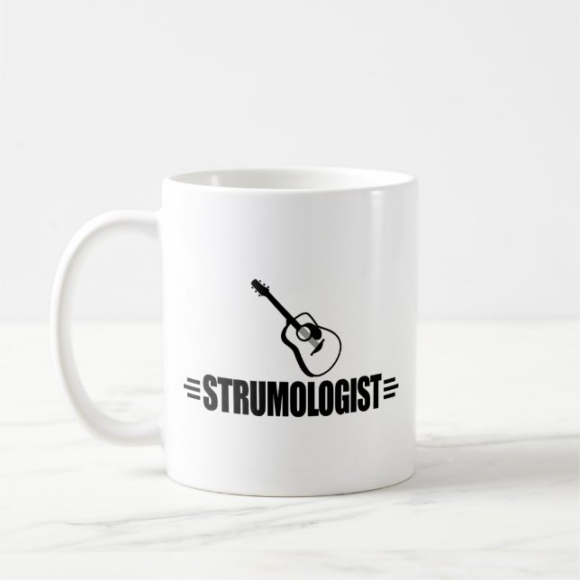 Funny Guitar Player Coffee Mug (Left)