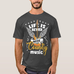 Funny Guitar Player Country Music Concert Country T-Shirt