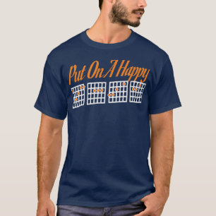 Funny Guitar Put On A Happy Vintage Music797 T-Shirt