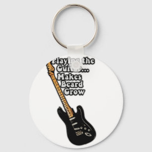 Funny guitar quote for guitar players key ring