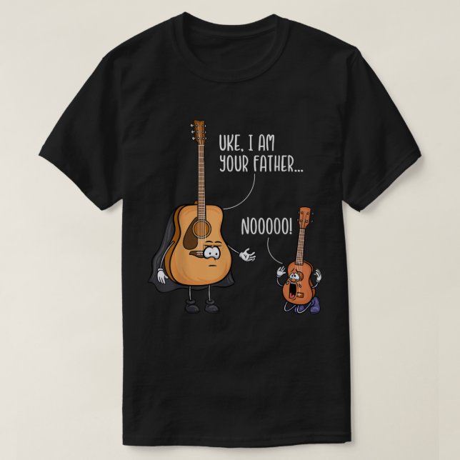 Funny Guitar Tshirt, Ukelele Shirt, Uke I Am Your  T-Shirt (Design Front)