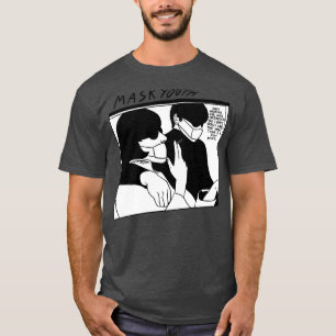 Funny Guitarist 90s Music 2020 Parody Face Mask  T-Shirt