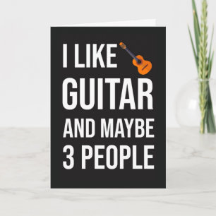 Funny Guitarist Card For Guitar Player Lover Humou