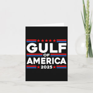 Funny Gulf Of United States Of America Flag Card