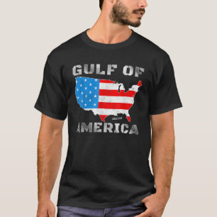 Funny Gulf of USA America Patriotic Retro Vintage T-Shirt