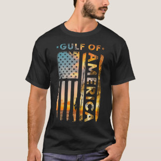 Funny Gulf Of Usa America Vintage American Flag Be T-Shirt
