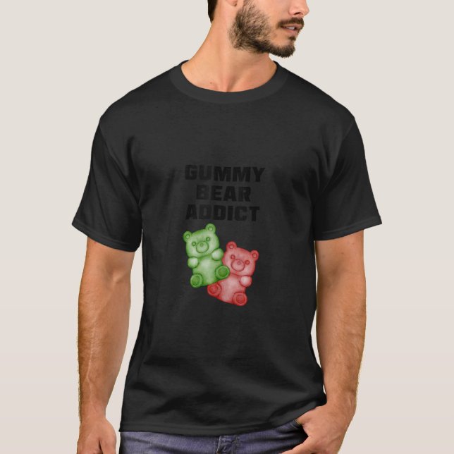 Funny Gummy Bear Addict Candy Lover Tank Top (Front)