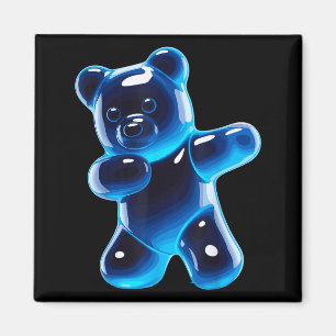 Funny Gummy Bear Art For Men Women Kids Candy Bear Magnet