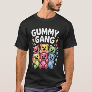 Funny Gummy Bear Design for Men Women Kids Gummy B T-Shirt
