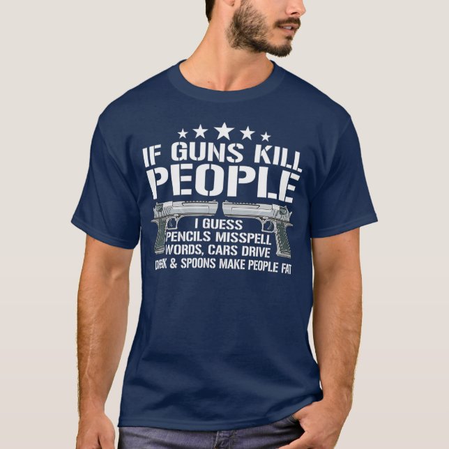 Funny Gun Owner 2nd Amendment Humor Gift Gun Pro T-Shirt (Front)