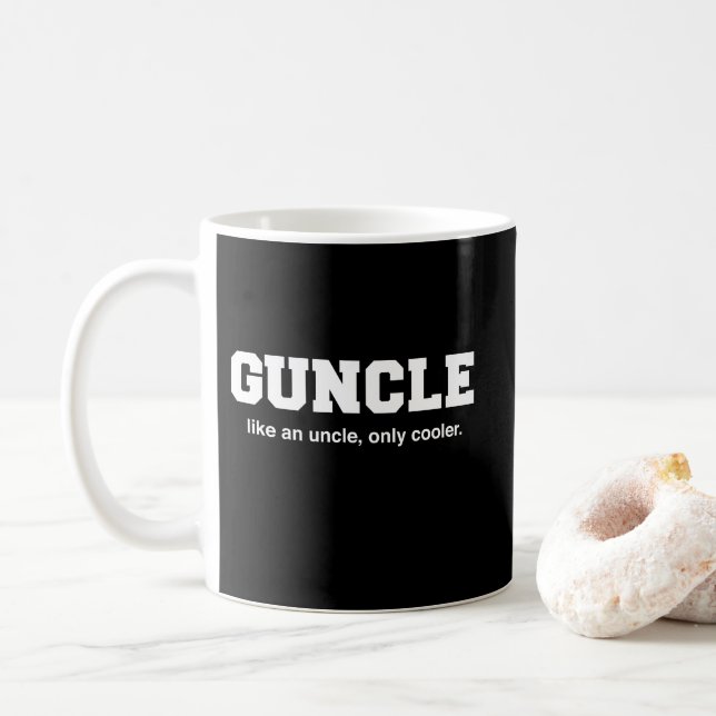 Funny Guncle College Print Coffee Mug (With Donut)