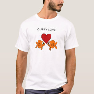 Funny Guppy Love Design T-Shirt