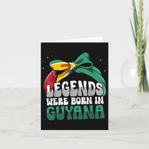 Funny Guyanese Flag Guyana  Card
