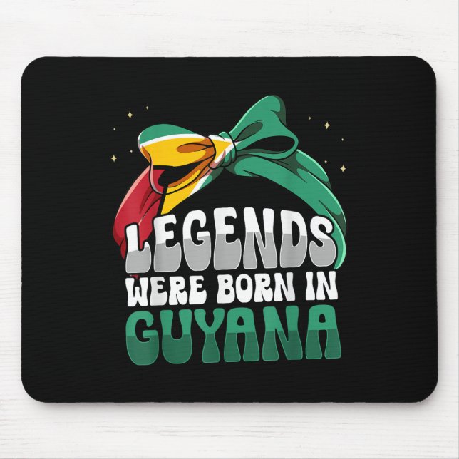 Funny Guyanese Flag Guyana  Mouse Pad (Front)