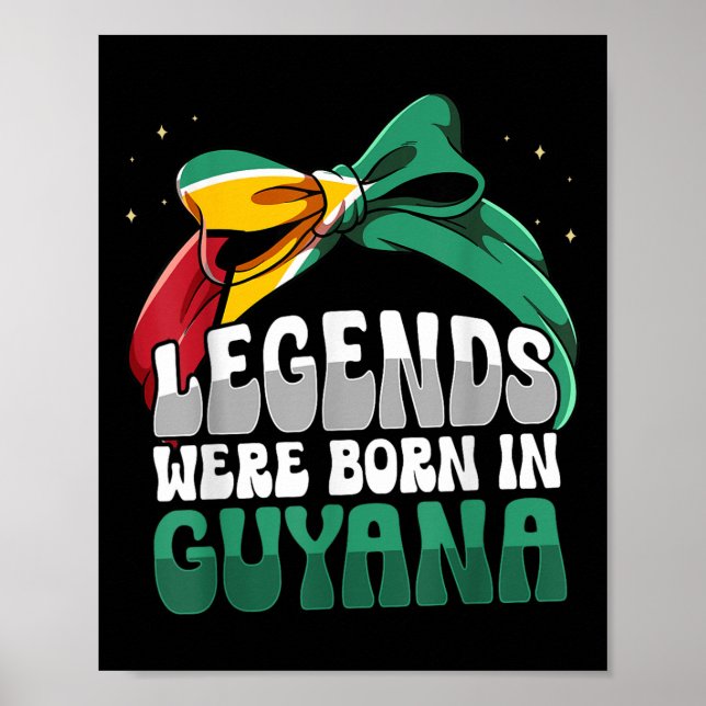 Funny Guyanese Flag Guyana  Poster (Front)