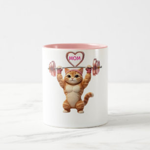 Funny Gym Cat Mum Mug – Mother’s Day Fitness Gift
