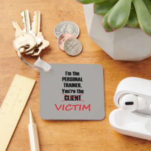 Funny Gym Fitness Personal Training Workout   Key Ring