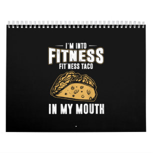 Funny Gym Fitness Taco T-Shirt Calendar