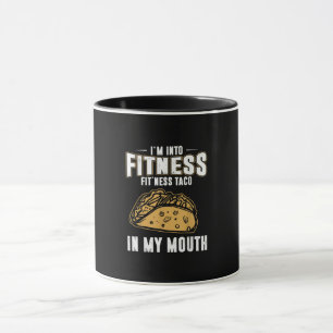 Funny Gym Fitness Taco T-Shirt Mug