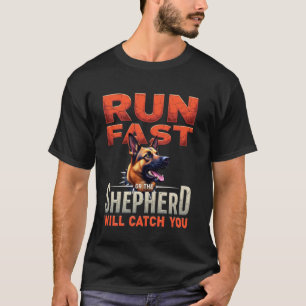 Funny Gym Gift for German Shepherd Dog Owners T-Shirt