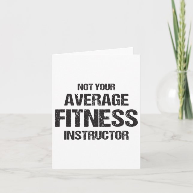 Funny Gym Instructor Workout Fitness Gift Bodybuil Card (Front)
