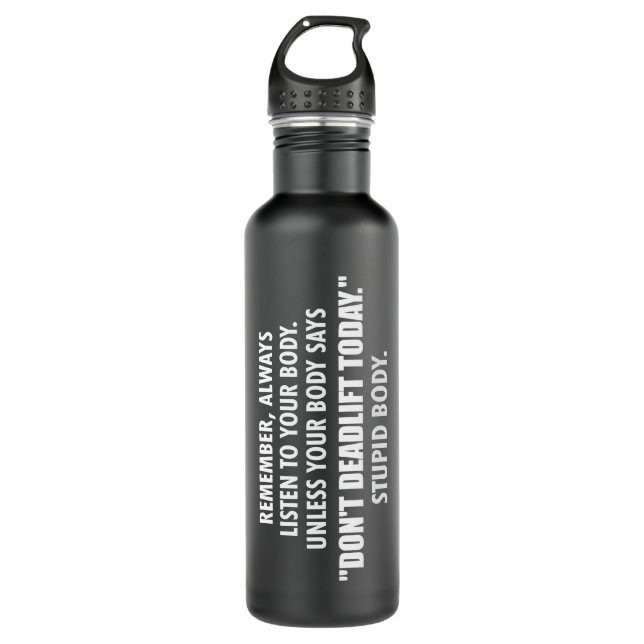 Funny Gym Motivational Humour 710 Ml Water Bottle (Front)