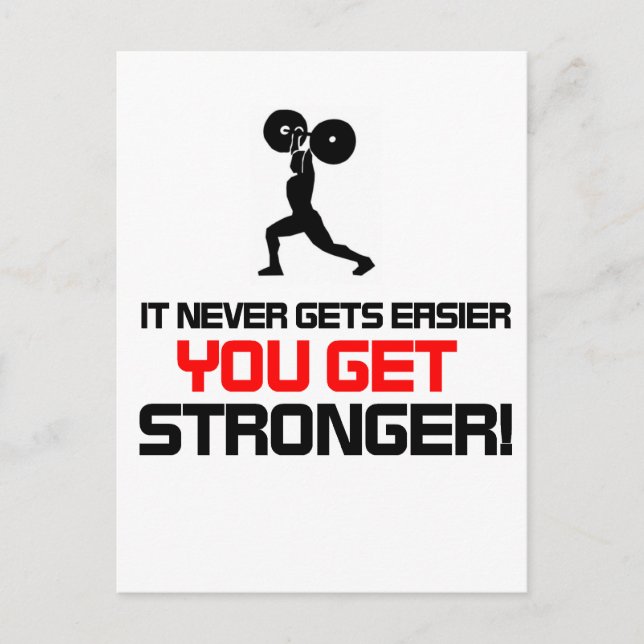 Funny Gym quote design Postcard (Front)