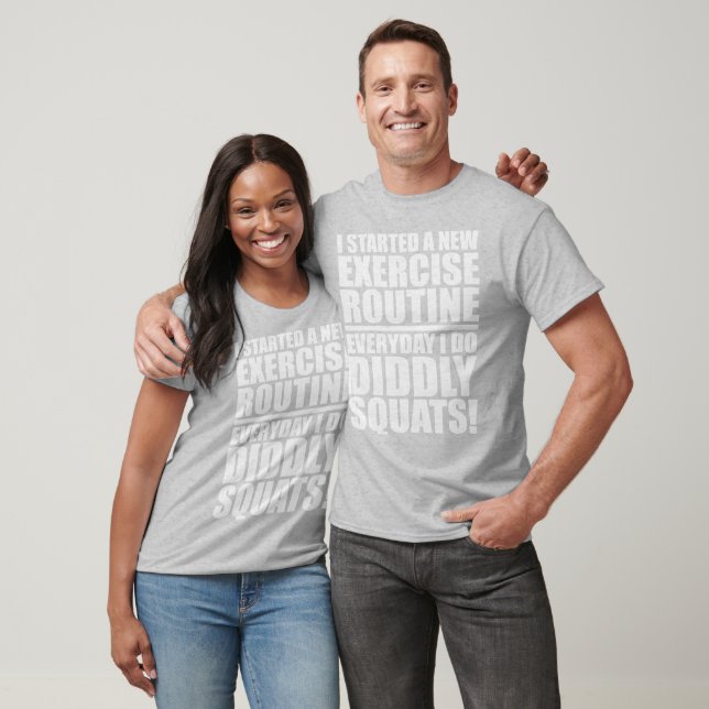 Funny Gym Quote - Diddly Squats T-Shirt (Unisex)