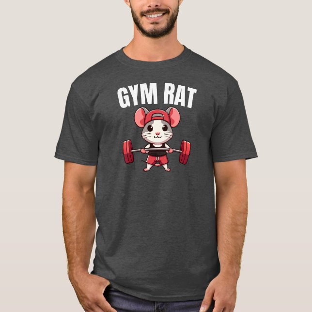 Funny Gym Rat T-Shirt (Front)