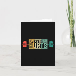 Funny Gym Workout Athlete Personal Trainer Everyth Card
