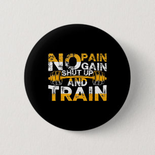 Funny Gym Workout Fitness Bodybuilding Sports Weig 6 Cm Round Badge
