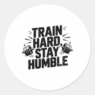 Funny Gym Workout Fitness Bodybuilding Sports Weig Classic Round Sticker