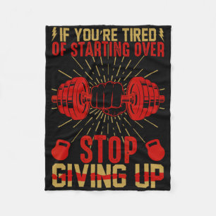 Funny Gym Workout Fitness Bodybuilding Sports Weig Fleece Blanket