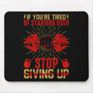 Funny Gym Workout Fitness Bodybuilding Sports Weig Mouse Pad