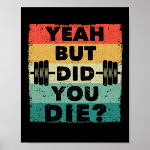 Funny gym workout humour motivational poster