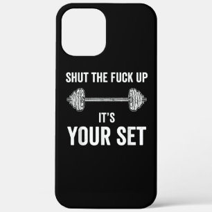 Funny Gym Workout Its Your Set Quote iPhone 12 Pro Max Case