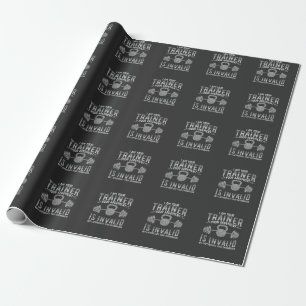 Funny Gym Workout Training Personal Trainers Wrapping Paper
