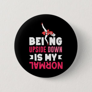 Funny Gymnastics Art For Girls Teen Gymnast Gymnas 6 Cm Round Badge