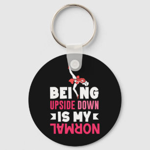 Funny Gymnastics Art For Girls Teen Gymnast Gymnas Key Ring