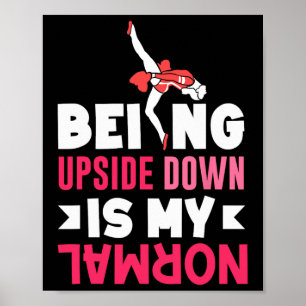 Funny Gymnastics Art For Girls Teen Gymnast Gymnas Poster