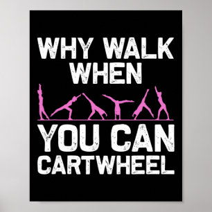 Funny Gymnastics Gymnast Gift For Girls Women Cool Poster