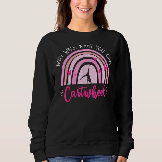 Funny Gymnastics Gymnast Gift For Girls Women Cool Sweatshirt (Front)