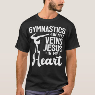 Funny Gymnastics Gymnast Jesus Lovers T-Shirt